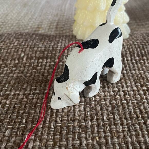 Vintage wood dog Christmas ornament artist collection - Picture 2 of 12